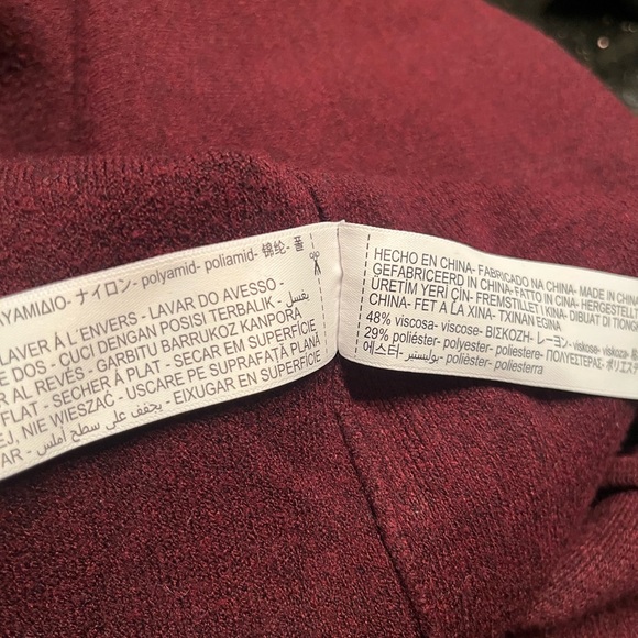 Massimo dutti soft burgundy hoodie - Picture 6 of 7